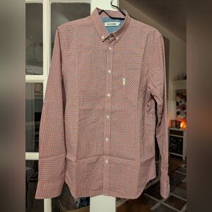 Ben Sherman Men's Mod British Plaid Button Down Shirt